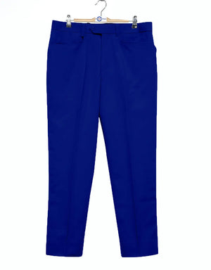 Men's Chino Trousers | 60s Vintage Style Royal Blue Chino Trouser Modshopping Clothing