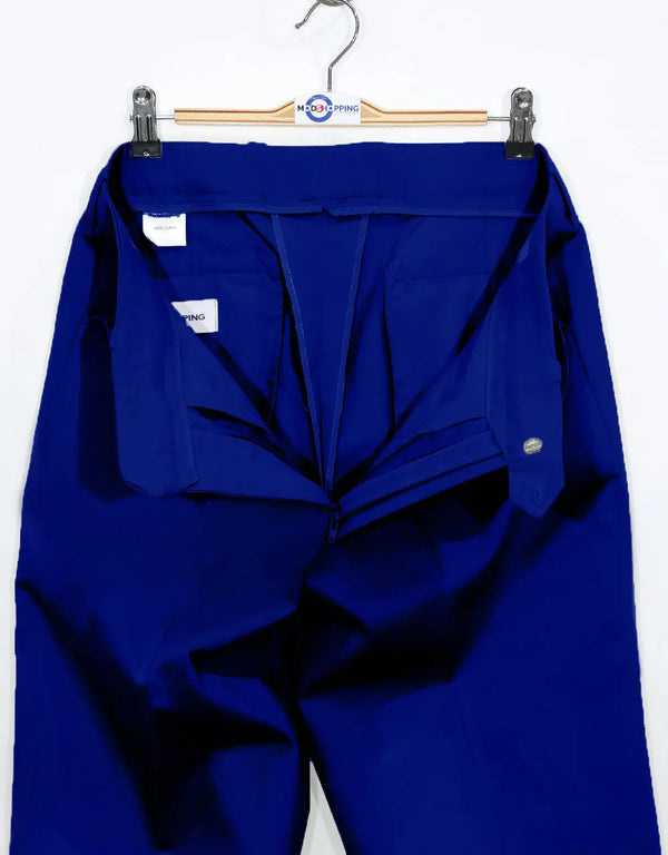 Men's Chino Trousers | 60s Vintage Style Royal Blue Chino Trouser Modshopping Clothing