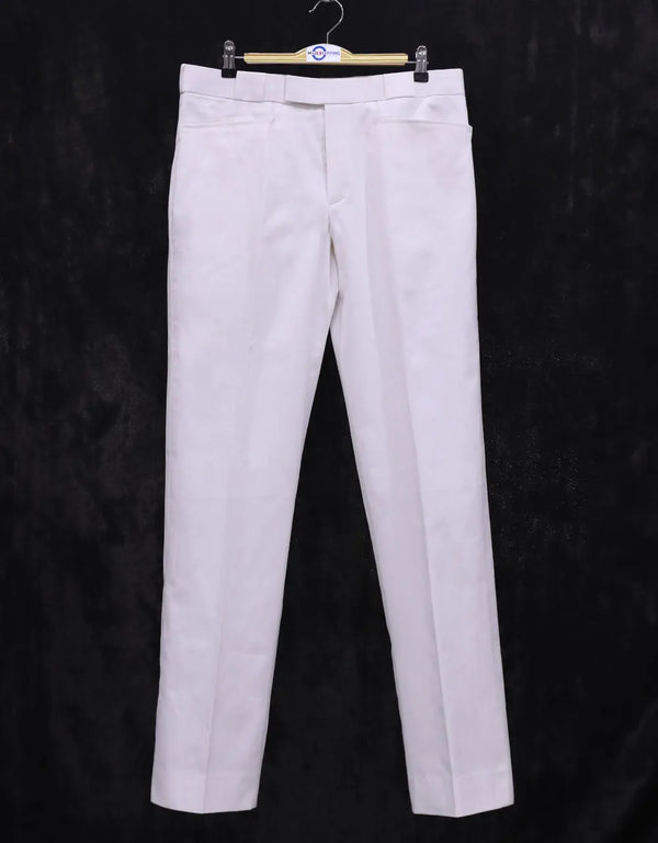 Men's Chino Trousers | 60s Vintage Style White Chino Trouser Modshopping Clothing