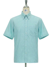 Men’s Mint Green Tailored Fit Short Sleeve Shirt