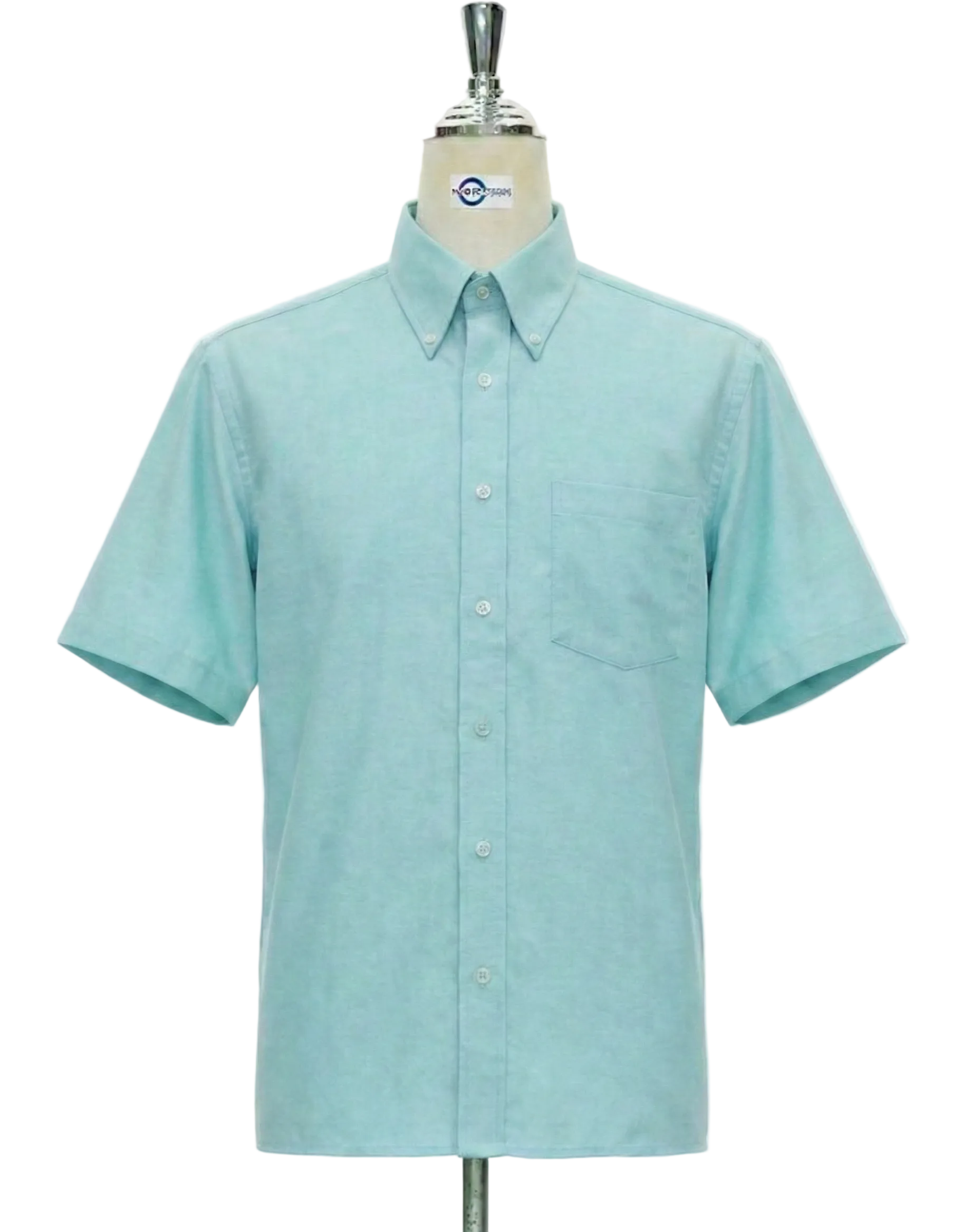 Men’s Mint Green Tailored Fit Short Sleeve Shirt