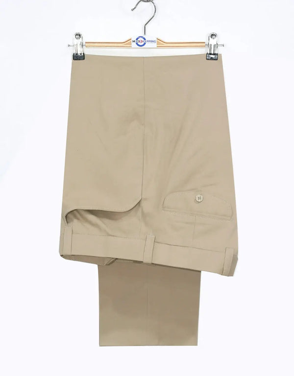 Mens Chino Trousers | 60s Vintage Style Light Khaki Chino Trouser Modshopping Clothing