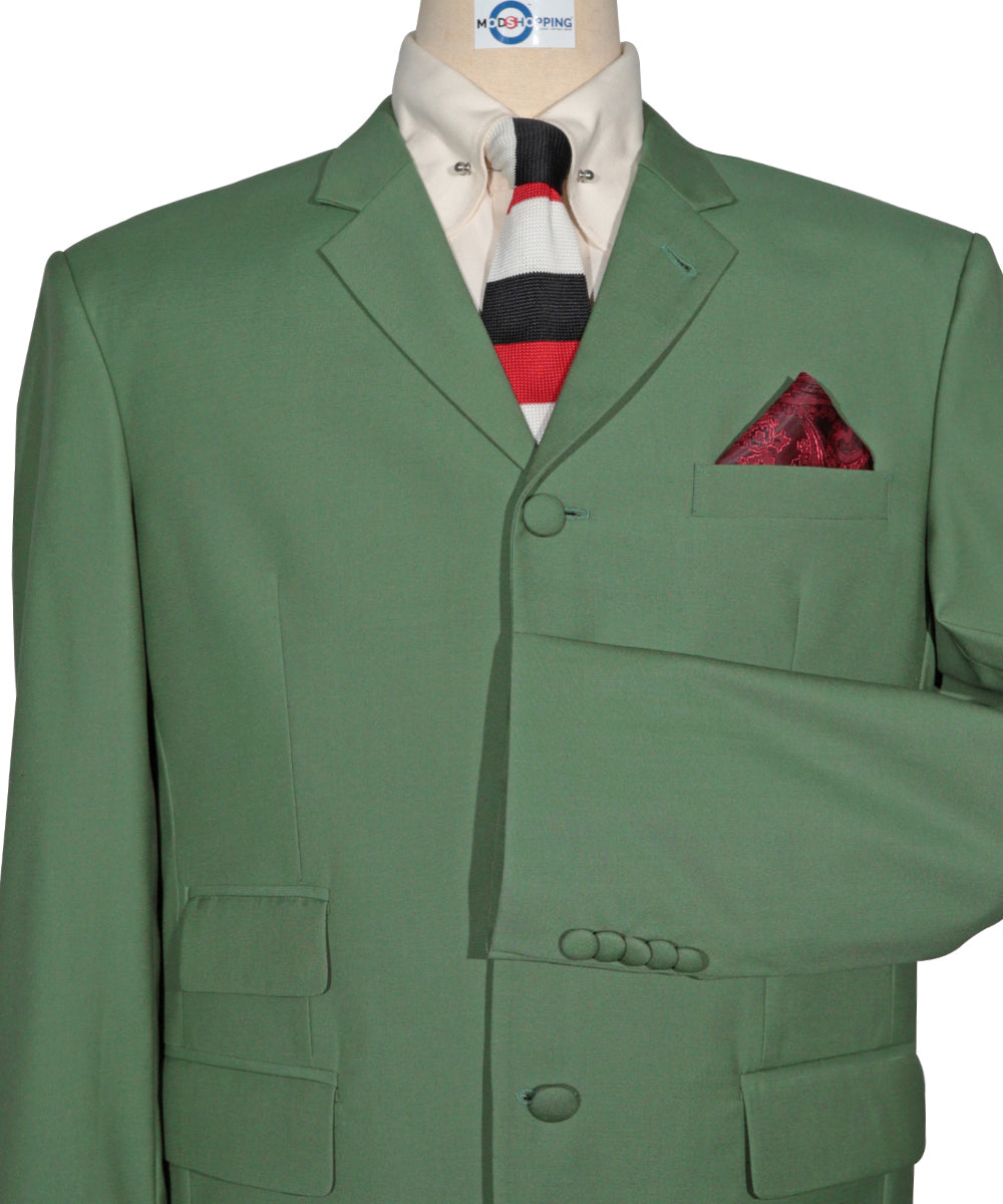 Mint Green 4 Button Suit 