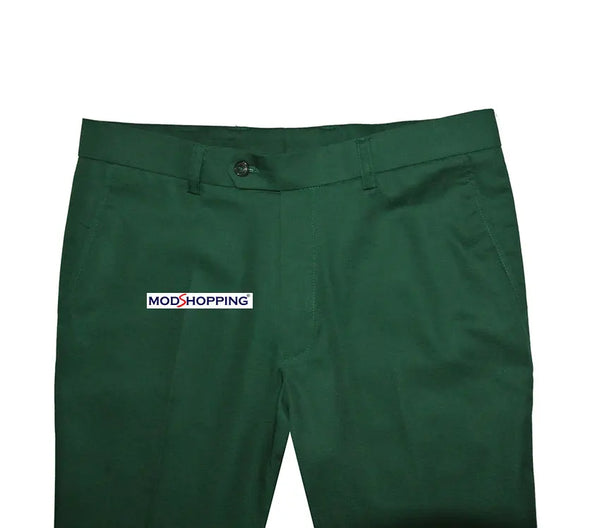 Mod Sta Press Trousers |  Green Sta Press Trouser Modshopping Clothing