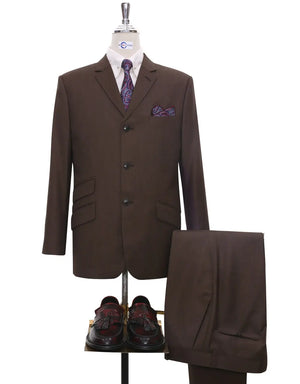 Mod Suit | 60s Style Brown Suit Modshopping Clothing
