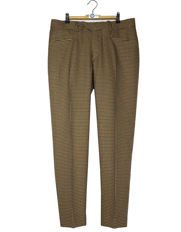 Mod Suit - Brown and Black Houndstooth Suit Modshopping Clothing