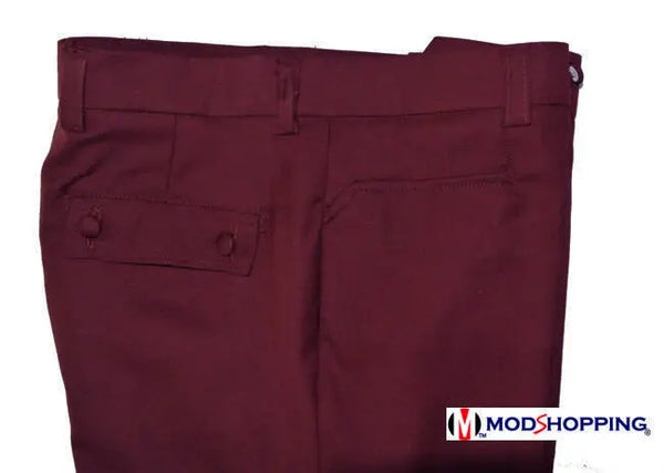 This Suit Only - Burgundy suit Size 42R Trouser 34/30