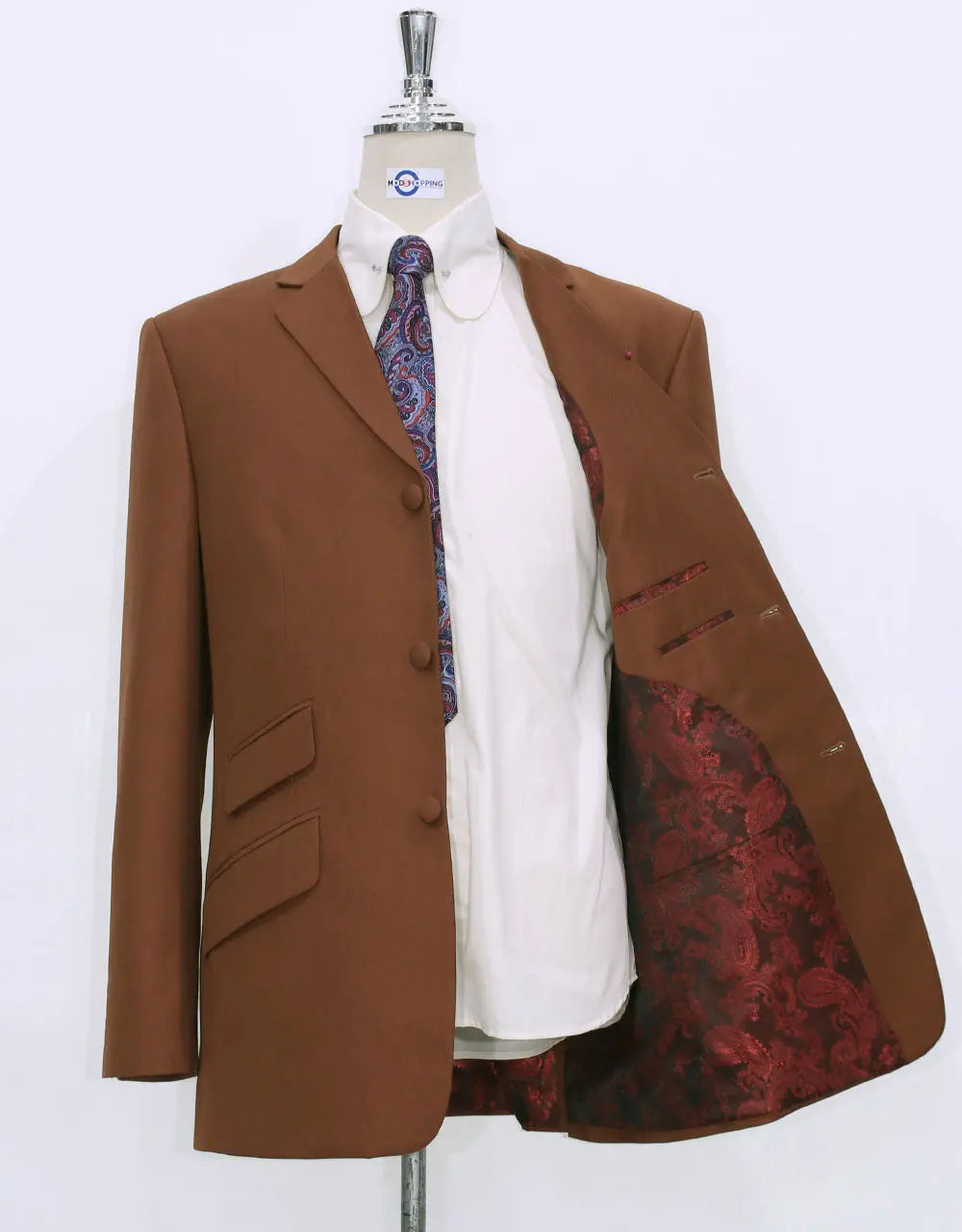 Mod Suit | Burnt Orange Wedding Suit Modshopping Clothing