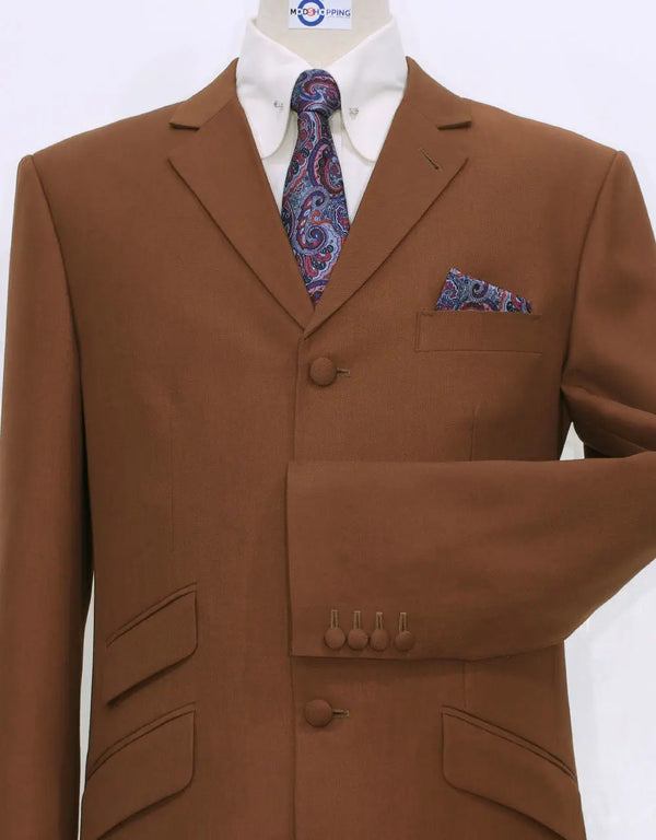 Mod Suit | Burnt Orange Wedding Suit Modshopping Clothing