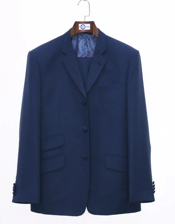 Mod Suit - Pale Navy Blue Suit Modshopping Clothing
