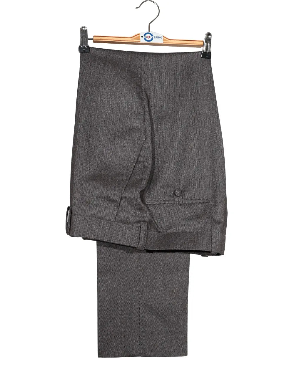 Mod Suit - Brown Grey Herringbone Tweed Suit 1-2 Pockets Modshopping Clothing