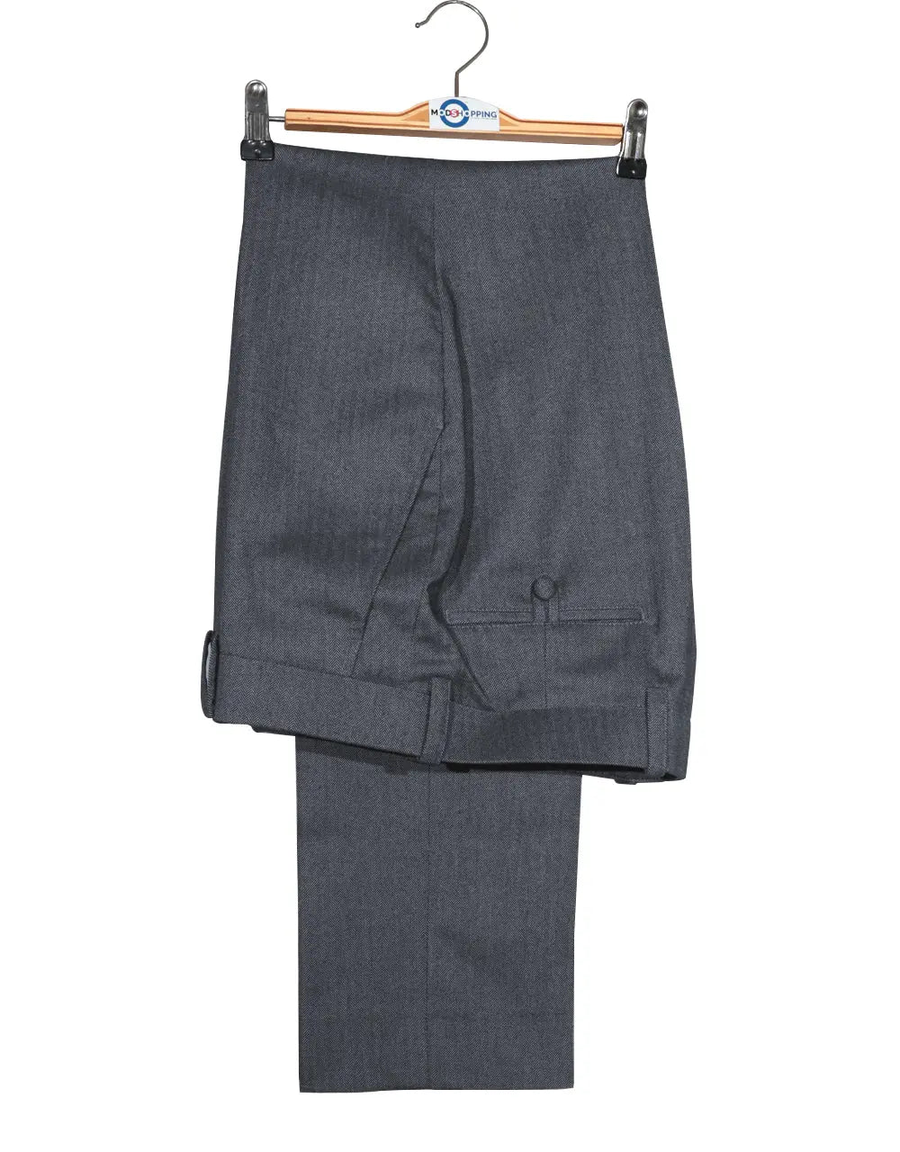 Mod Suit - Brown Grey Herringbone Tweed Suit 1-2 Pockets Modshopping Clothing