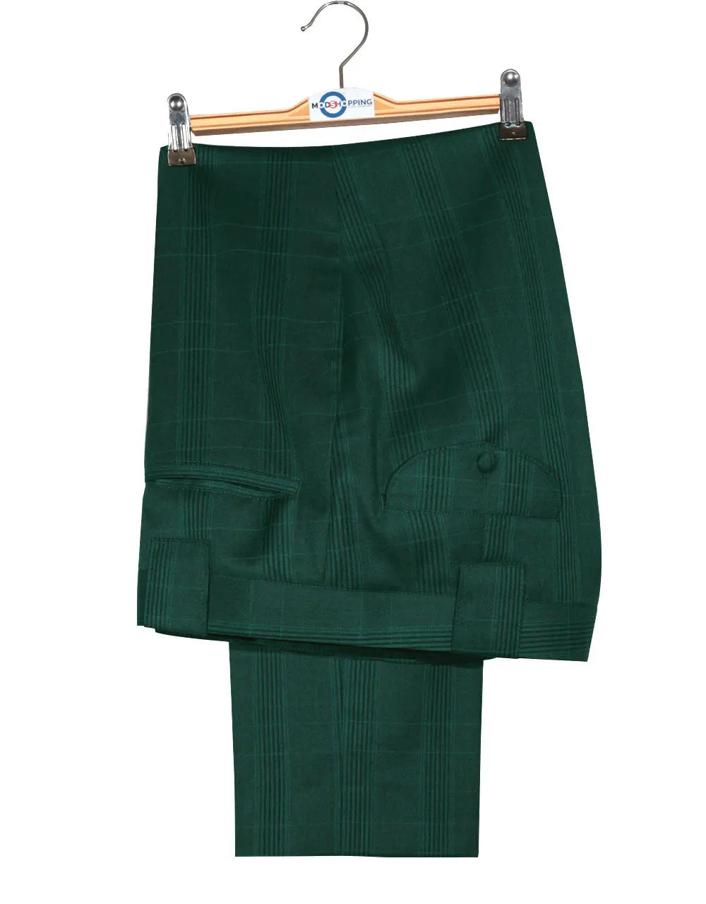 Mod Suit - Olive Green Prince Of Wales Check Suit Modshopping Clothing