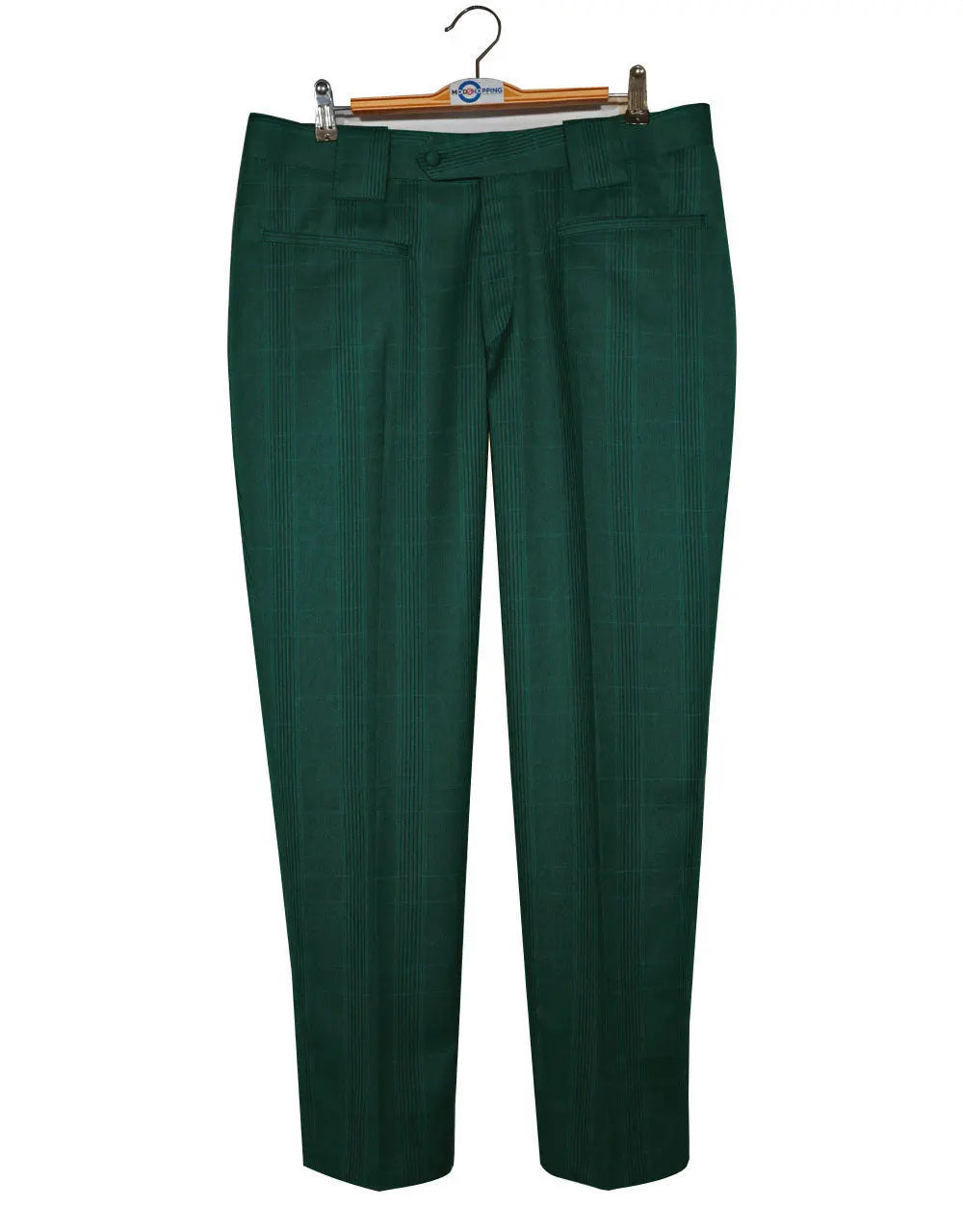 Mod Suit - Olive Green Prince Of Wales Check Suit Modshopping Clothing