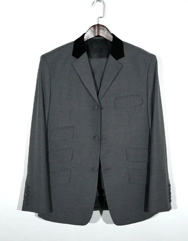 Mod Suit - Vintage Style Medium Grey Suit Modshopping Clothing