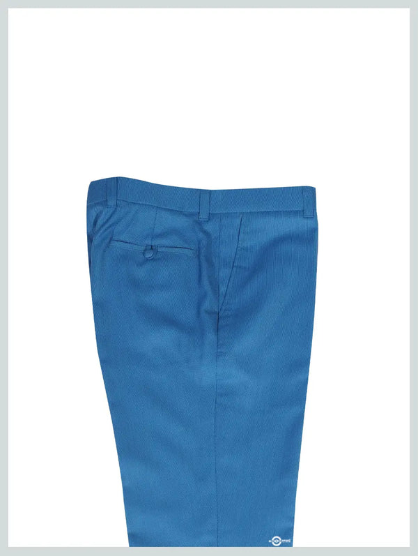 Mod Trouser | Deep Sky Blue Birdseye Trouser Modshopping Clothing