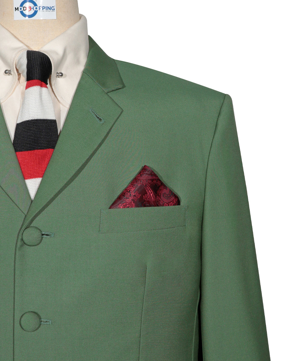 Mod Suit - Mint Green 4 Button Suit