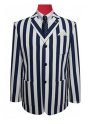 Navy Blue and White Boating Blazer
