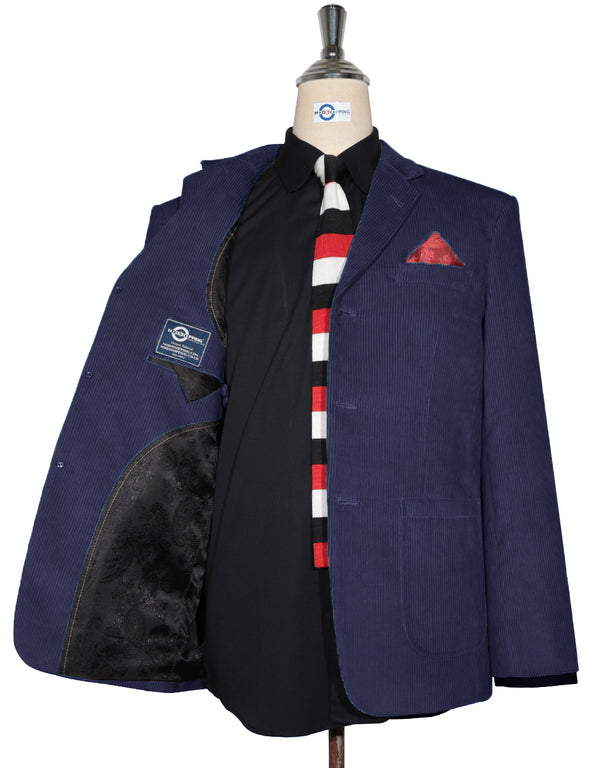 Corduroy Jacket - Navy Blue Corduroy Jacket