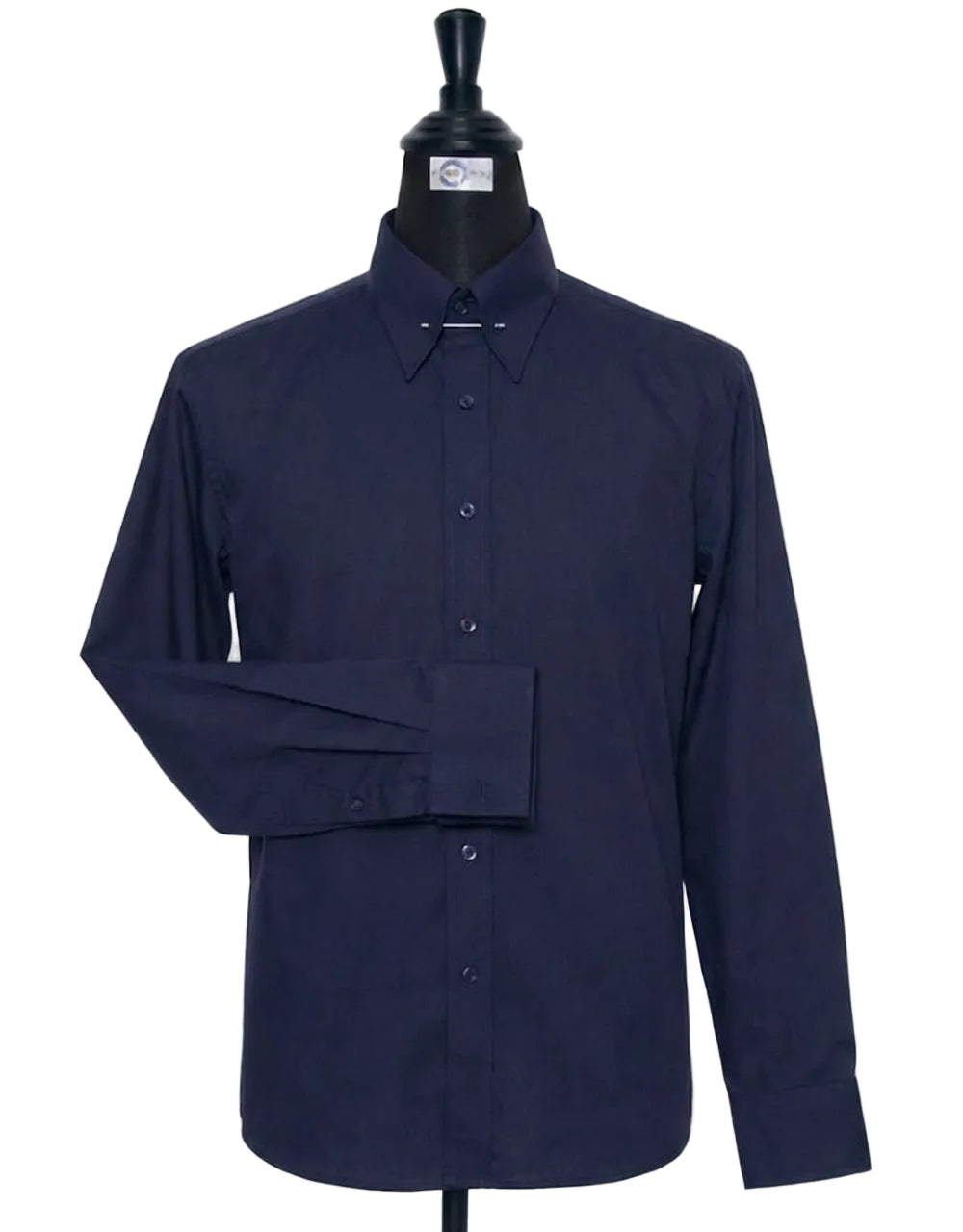 Navy Blue Pin Collar Shirt