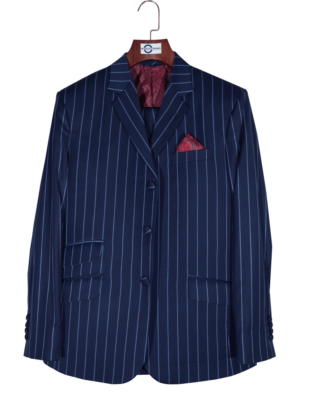 Navy Blue Stripe Suits