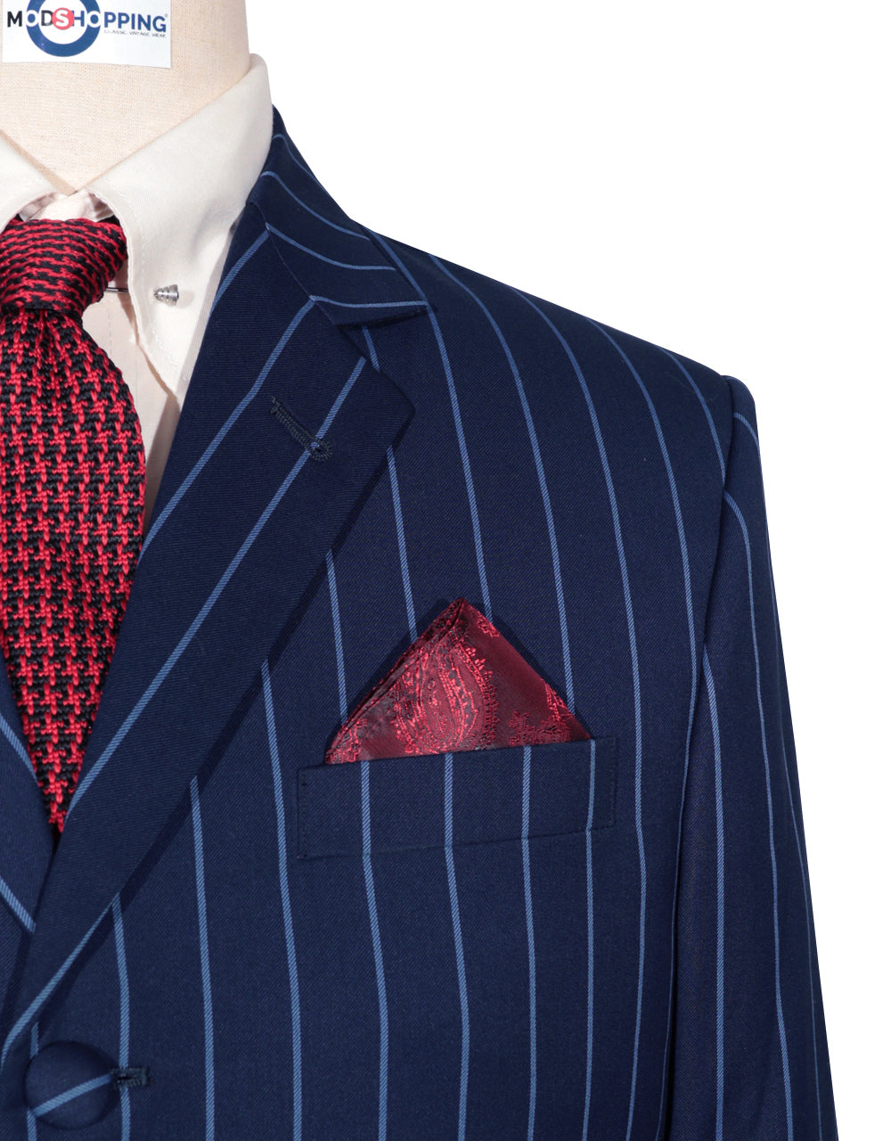 Navy Blue Stripe Suits