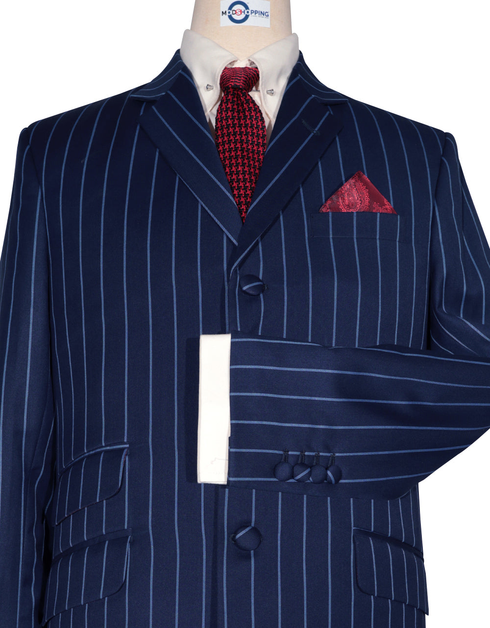 Navy Blue Stripe Suits