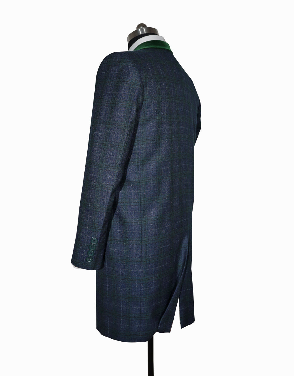 Navy & Green Prince of Wales Check