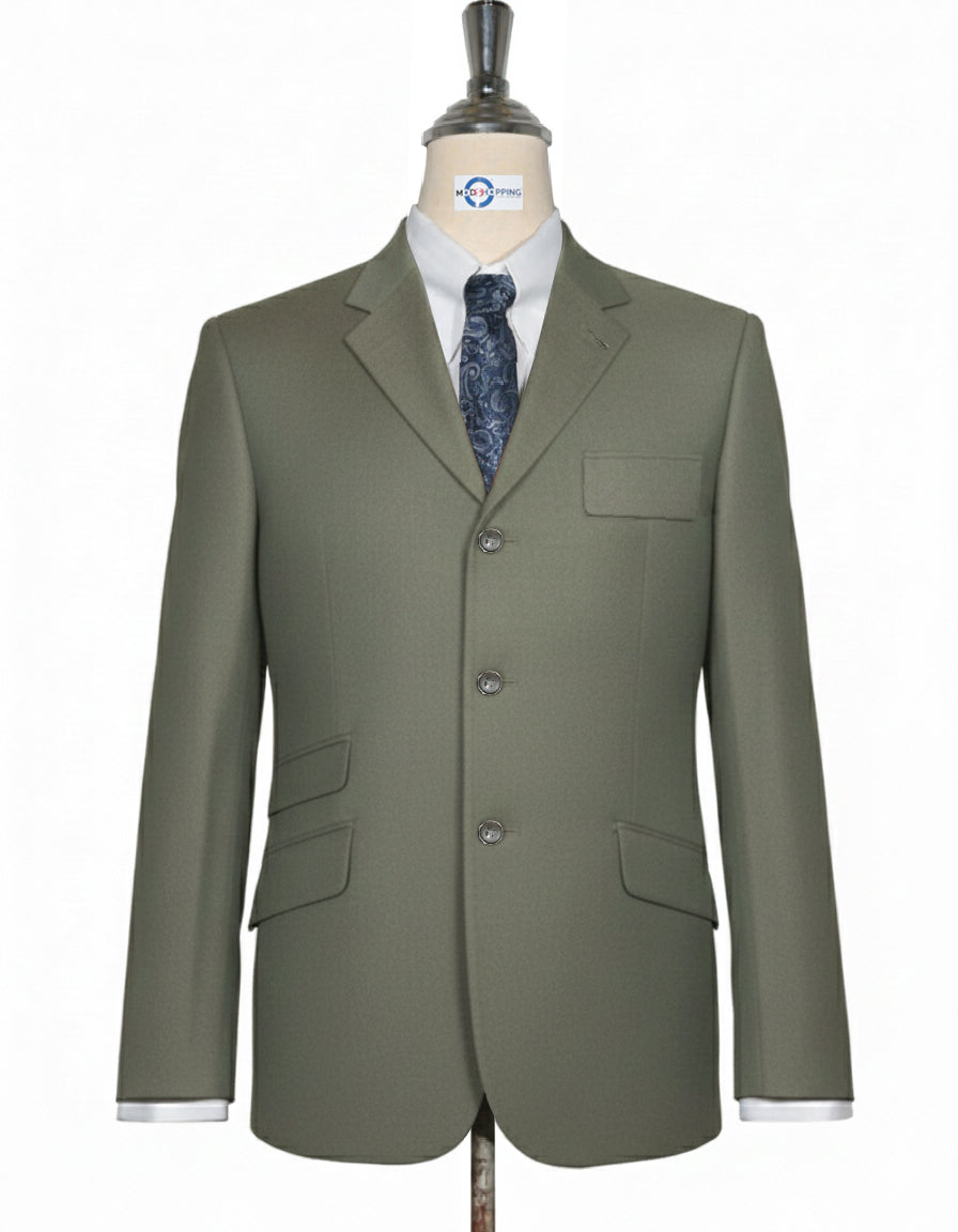 Olive Green Tweed Jacket GVN