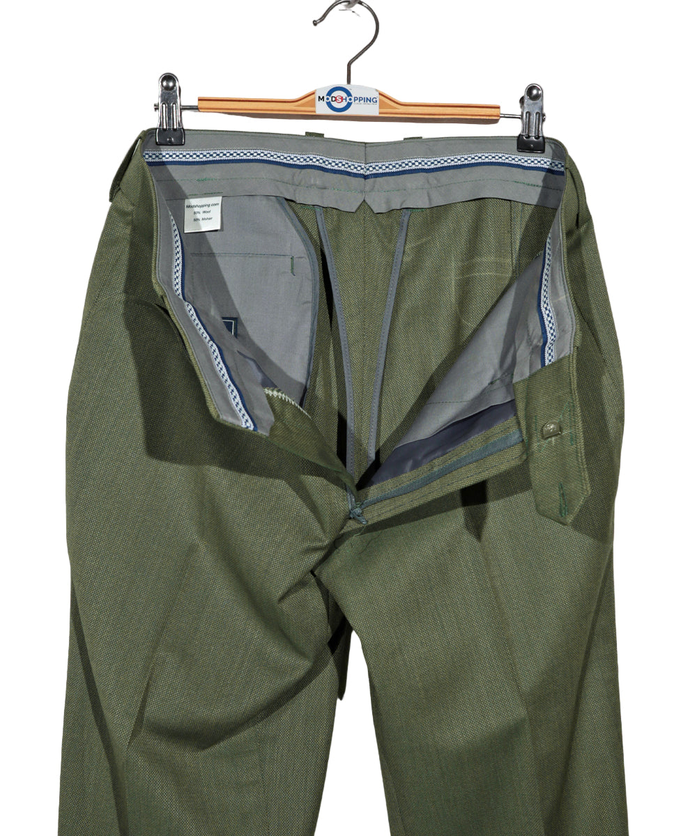 Olive Green and Khaki Two Tone Suit