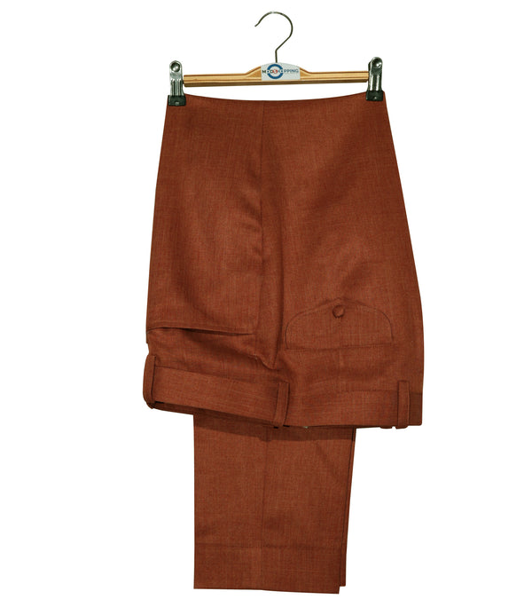 Mod Suit  - Vintage Style Orange Linen Suit