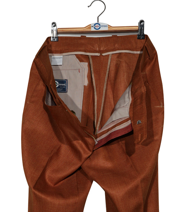 Mod Suit  - Vintage Style Orange Linen Suit