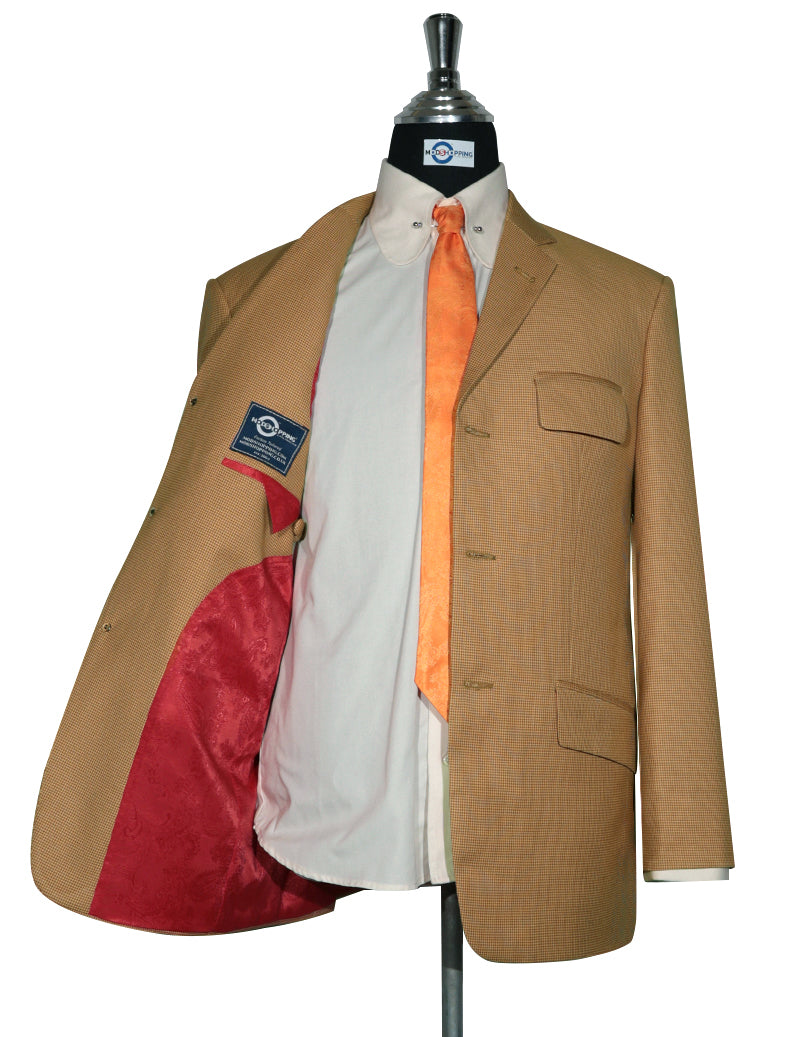 Orange Small Houndstooth Jacket