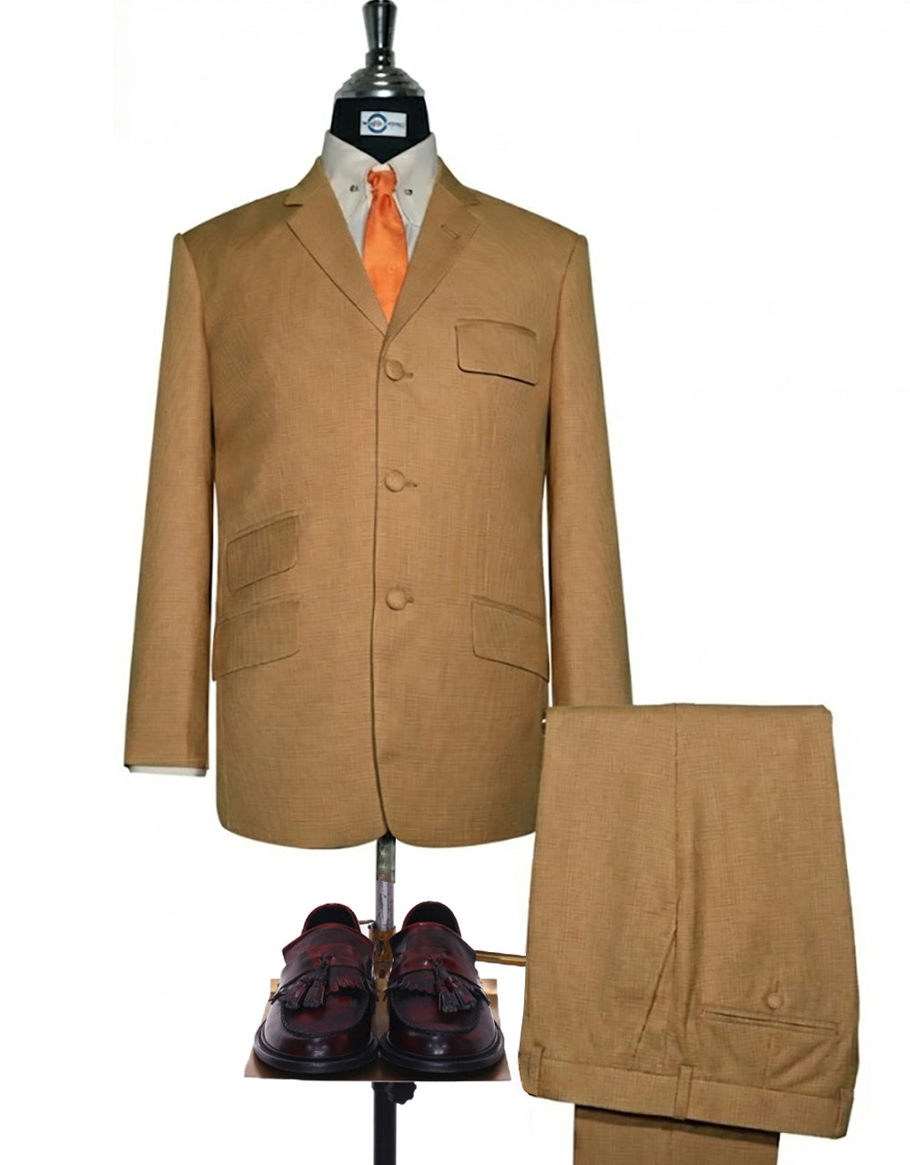 Orange Small Houndstooth Suit