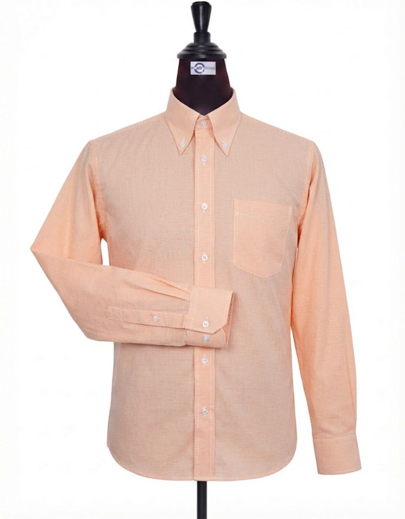 Orange Small Houndstooth Shirt