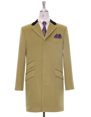Over Coat Men's | 60s Mod Winter Wool Camel Over Coat Modshopping Clothing