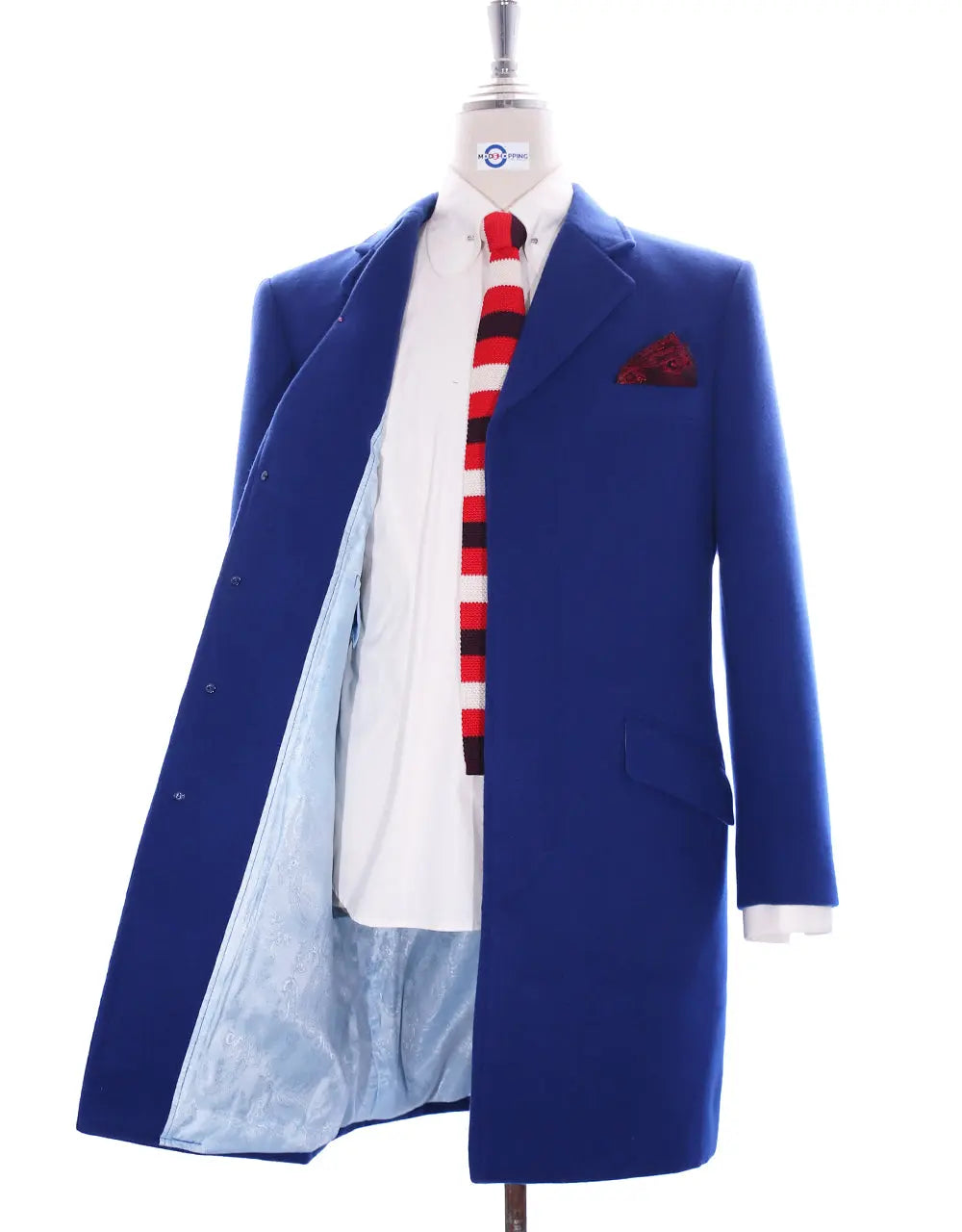 Overcoat | Blue Winter Long Overcoat for men Modshopping Clothing