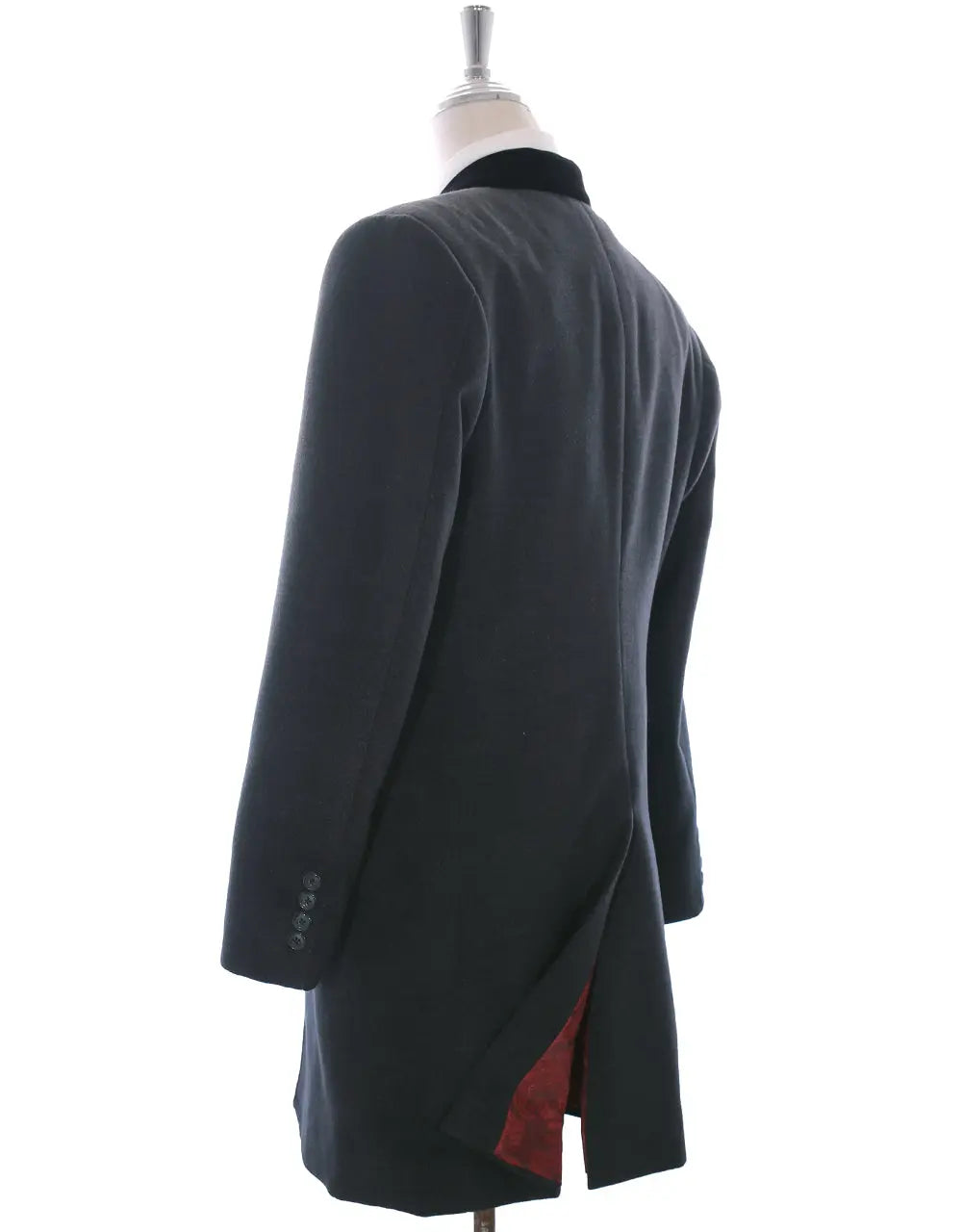 Overcoat | Retro Mod Style Charcoal Grey Long Wool Coat – Mod
