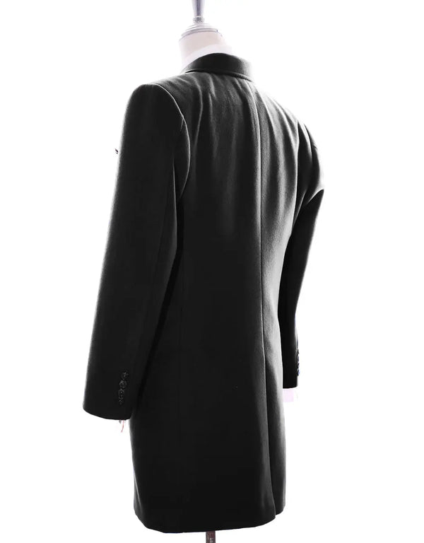 Overcoat Women's | Black Womens Long  Coat Modshopping Clothing