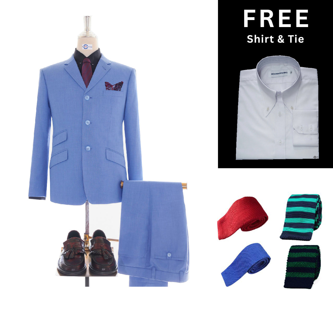 Pale Blue suit Packet 