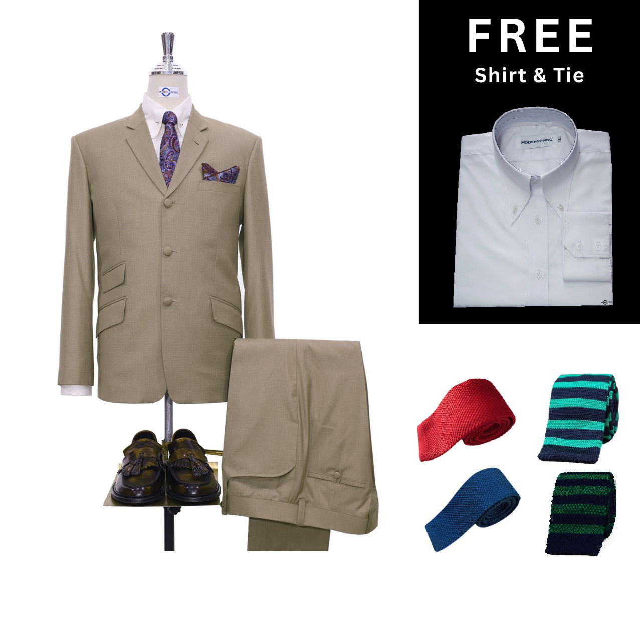 Pale Brown Suit Packet