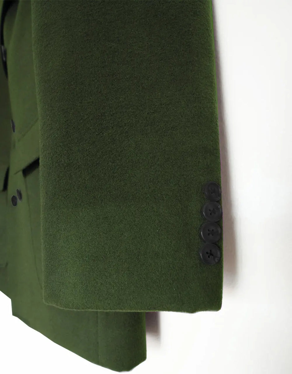Pea Coat | 60s Mod Retro Olive Green Pea Coat – Modshopping Clothing