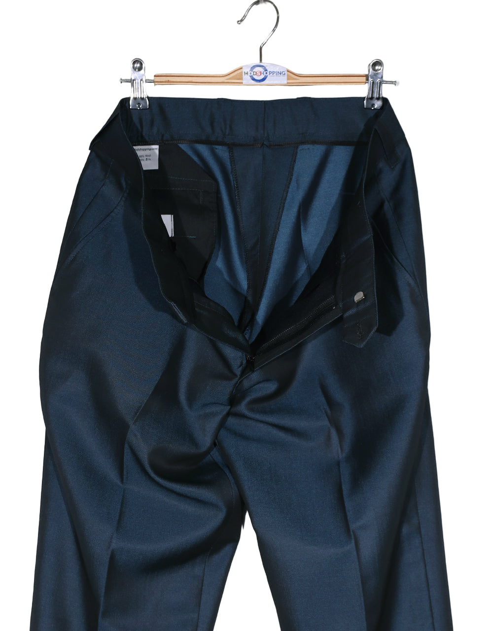 Peacock Blue Two Tone Suit