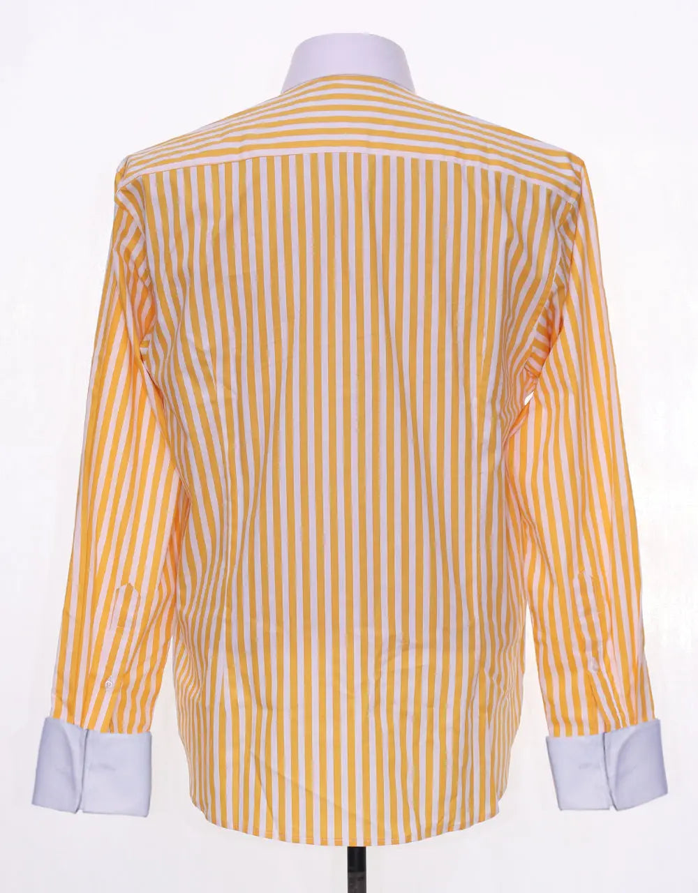 Penny Pin Collar Shirt - Orange And White Stripe Shirt Modshopping Clothing