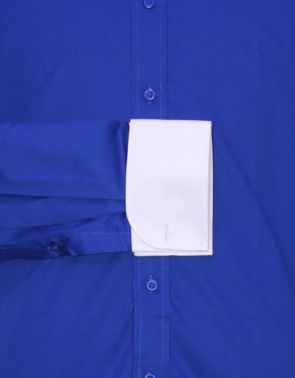 Penny Tab Collar Shirt - Blue Formal Shirt Modshopping Clothing