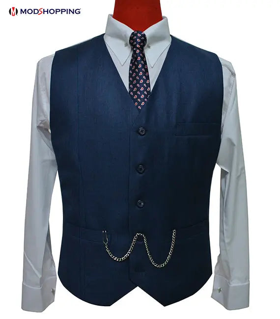 Pete Blue 3 Piece Suit Modshopping Clothing