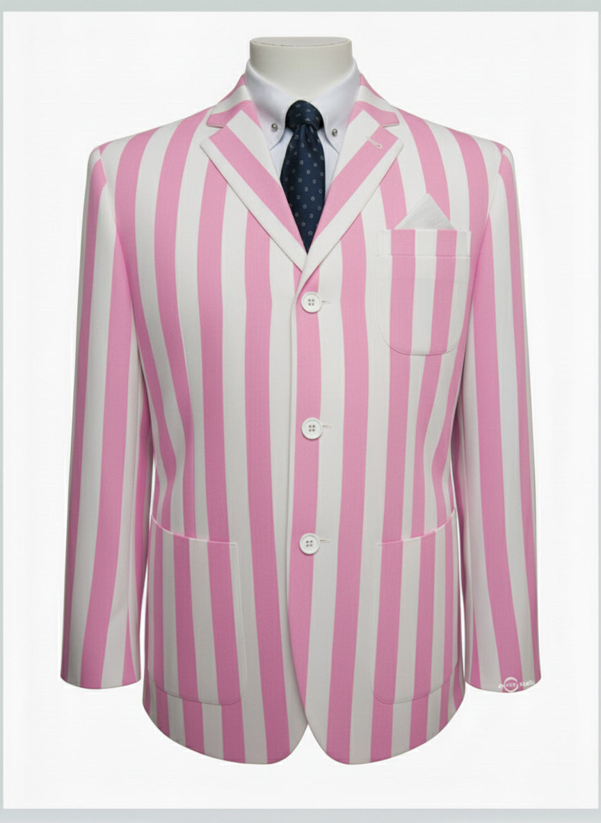 Pink and White Boating Blazer