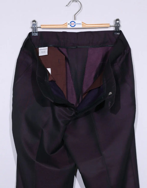 Purple and Black Two Tone Trouser Modshopping Clothing