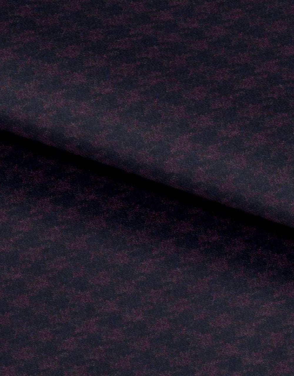 Purple and Navy Blue Large Houndstooth Fabric