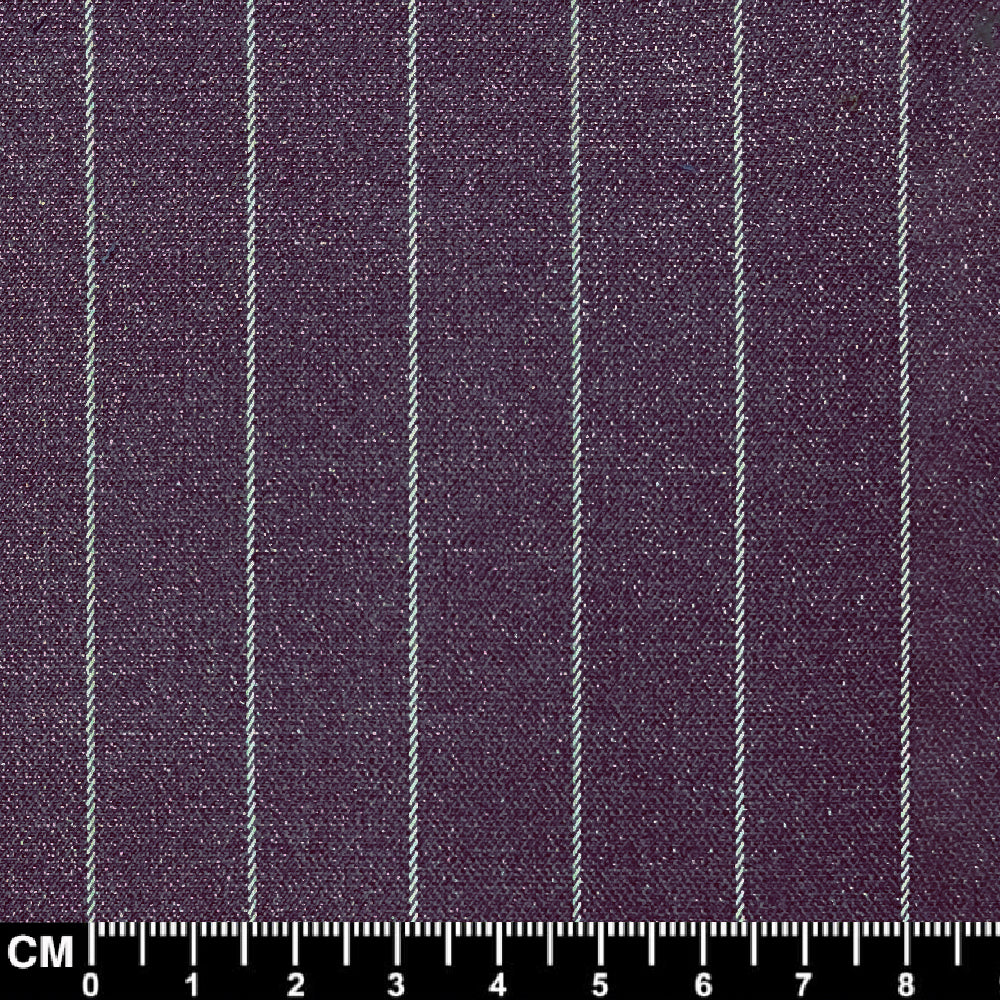 Purple and White Striped Fabric Size #18